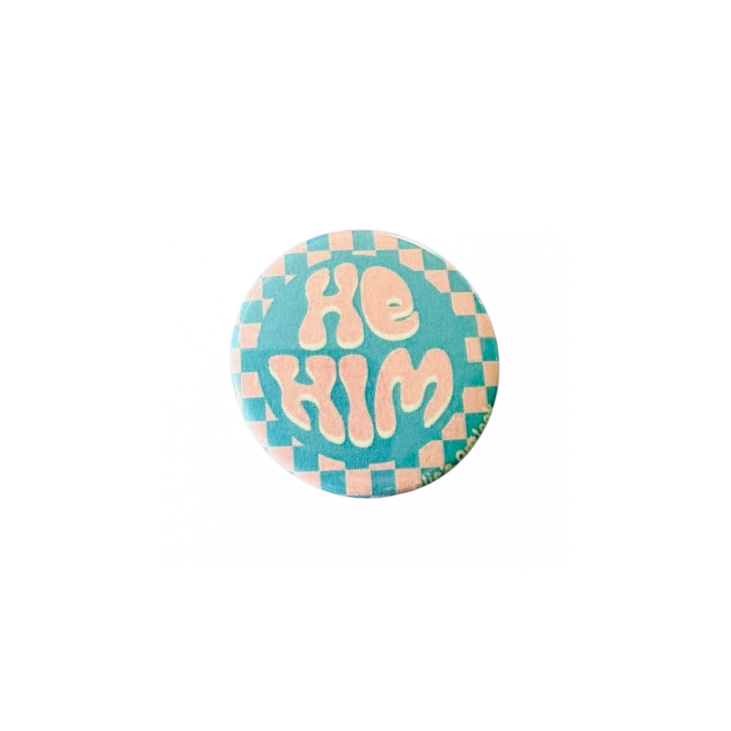 Retro Pronoun Pin