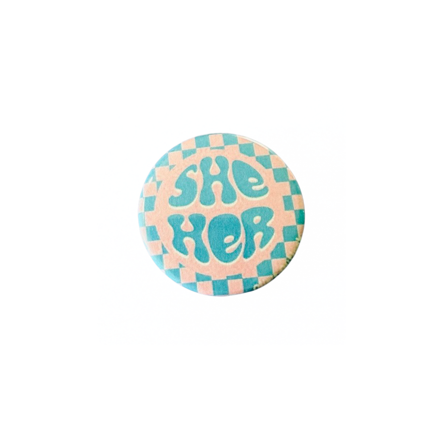 Retro Pronoun Pin
