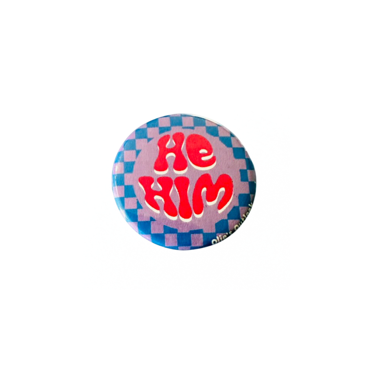 Retro Pronoun Pin