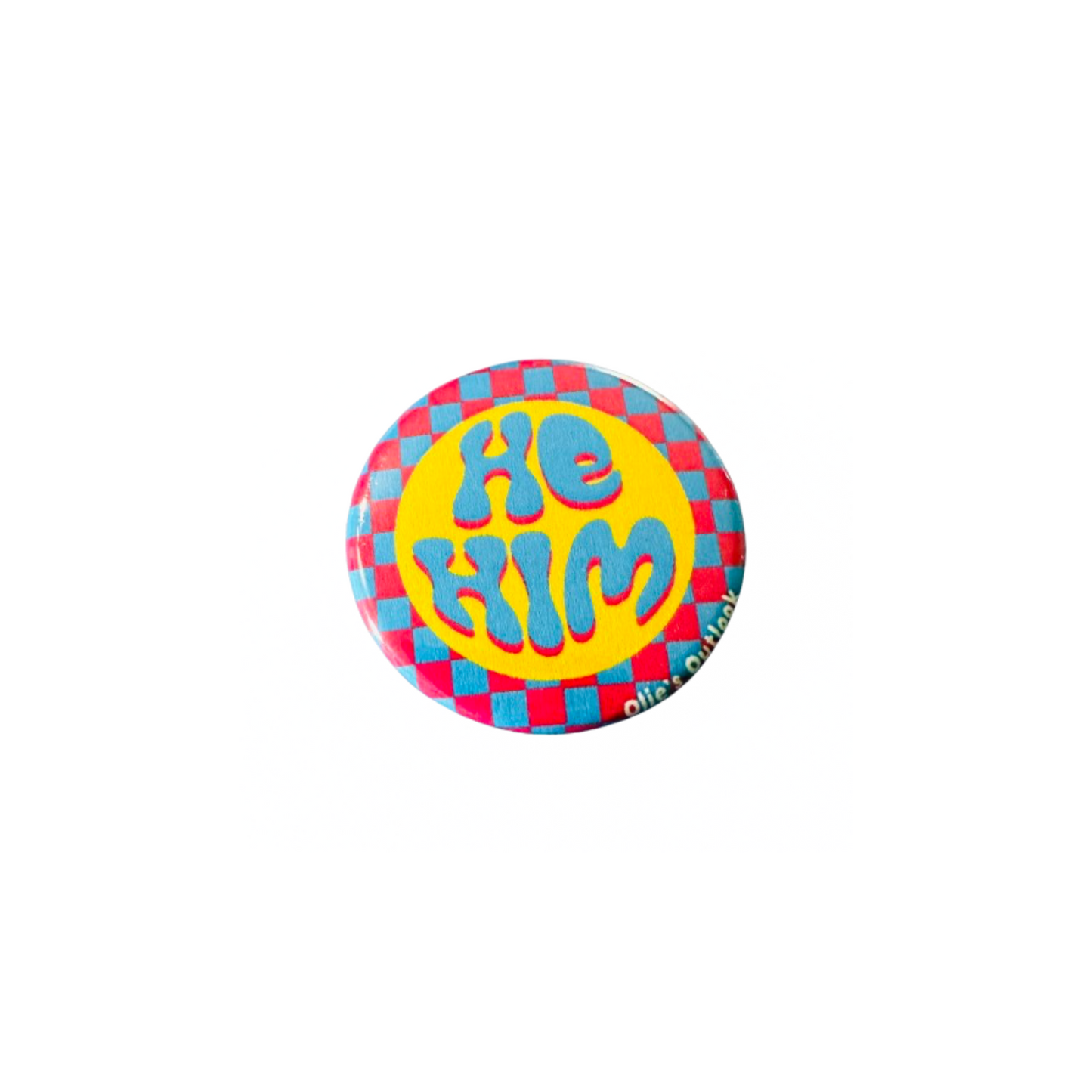 Retro Pronoun Pin