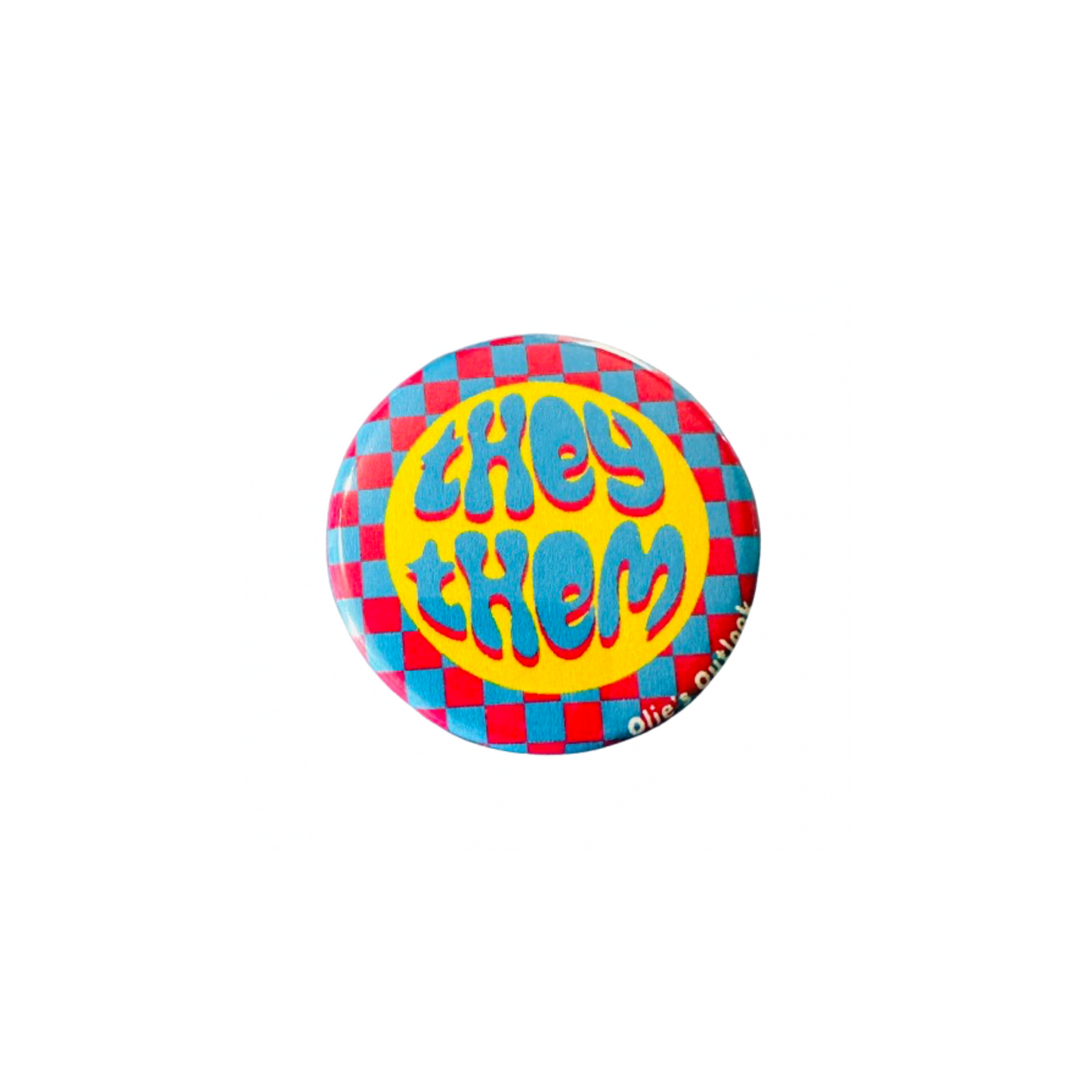 Retro Pronoun Pin