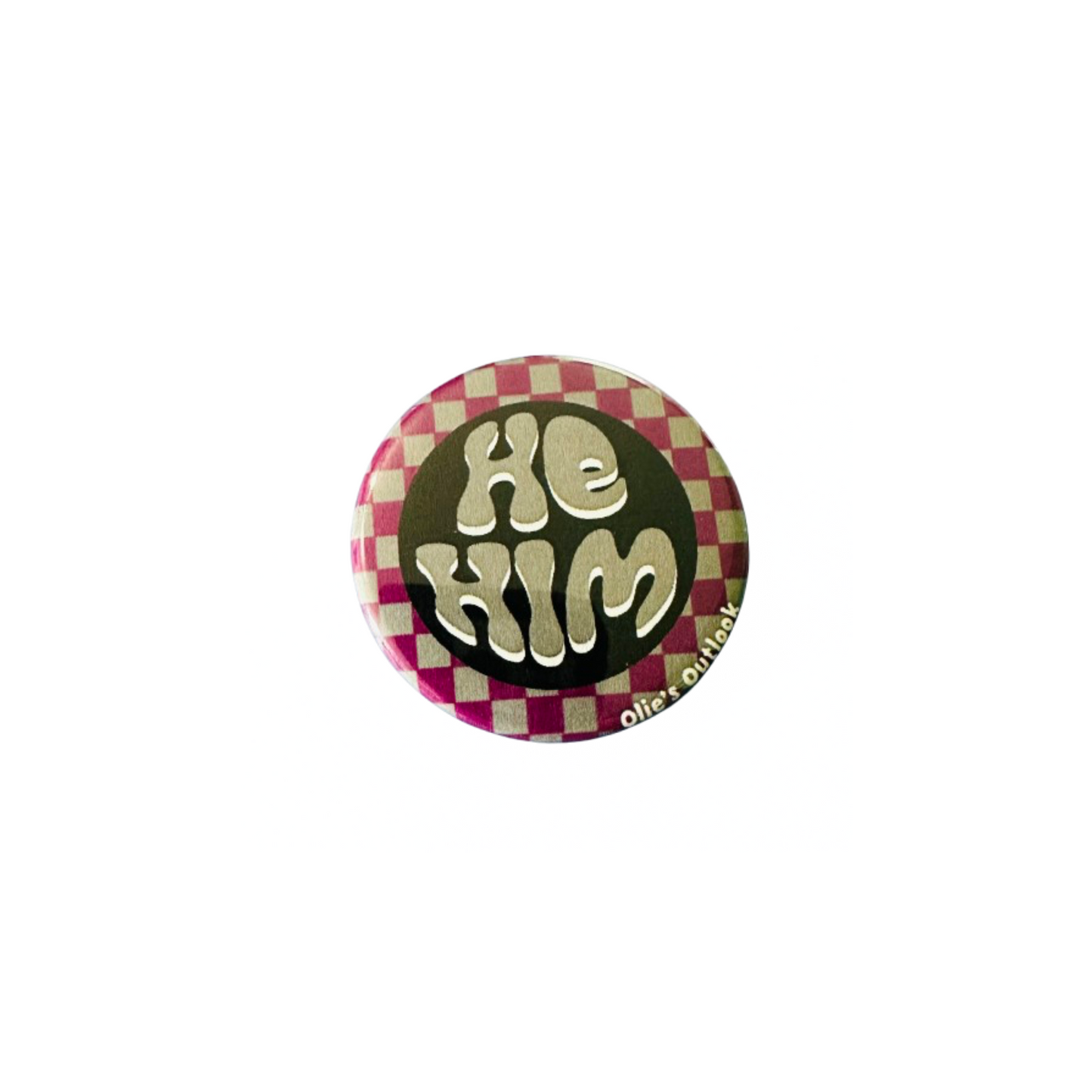 Retro Pronoun Pin