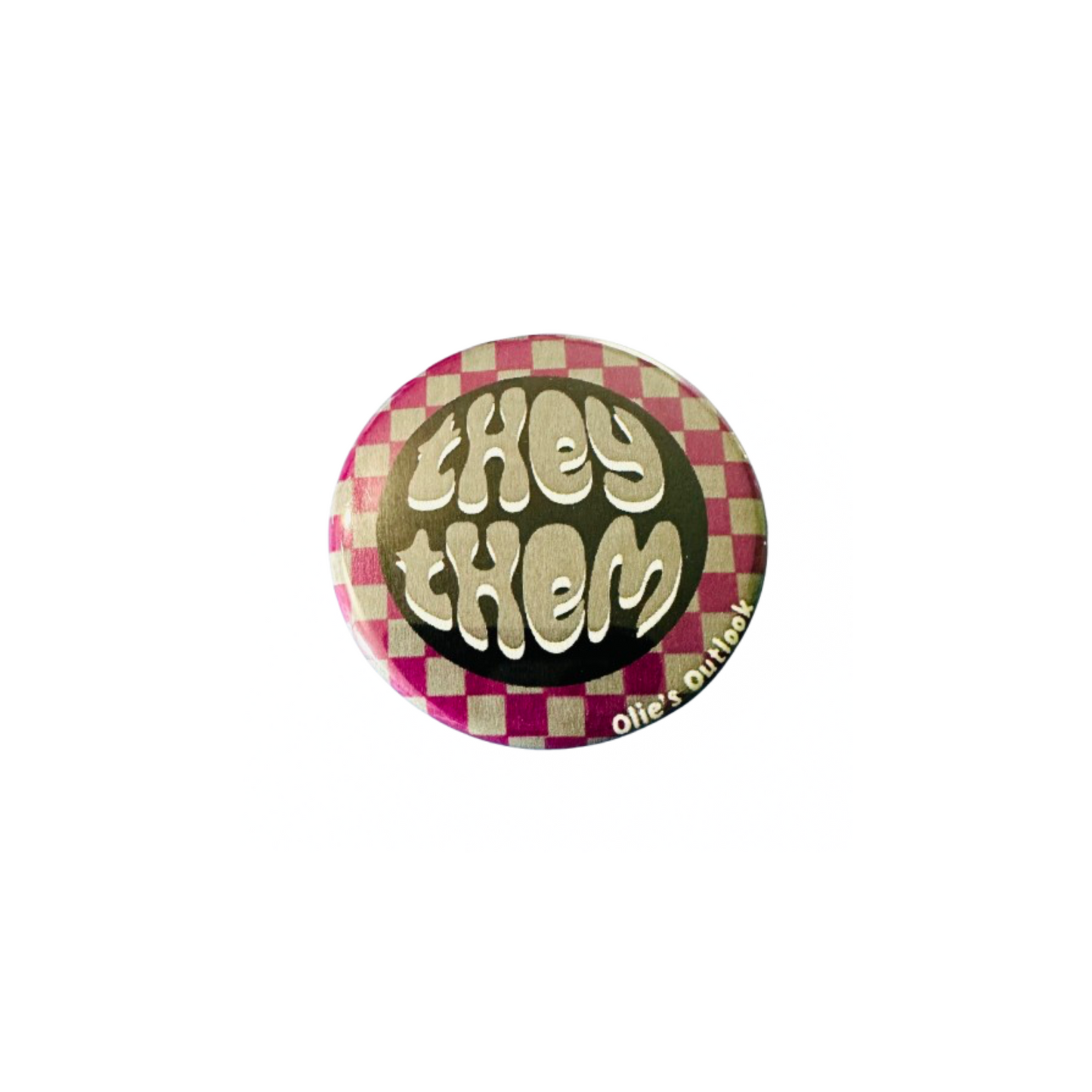 Retro Pronoun Pin