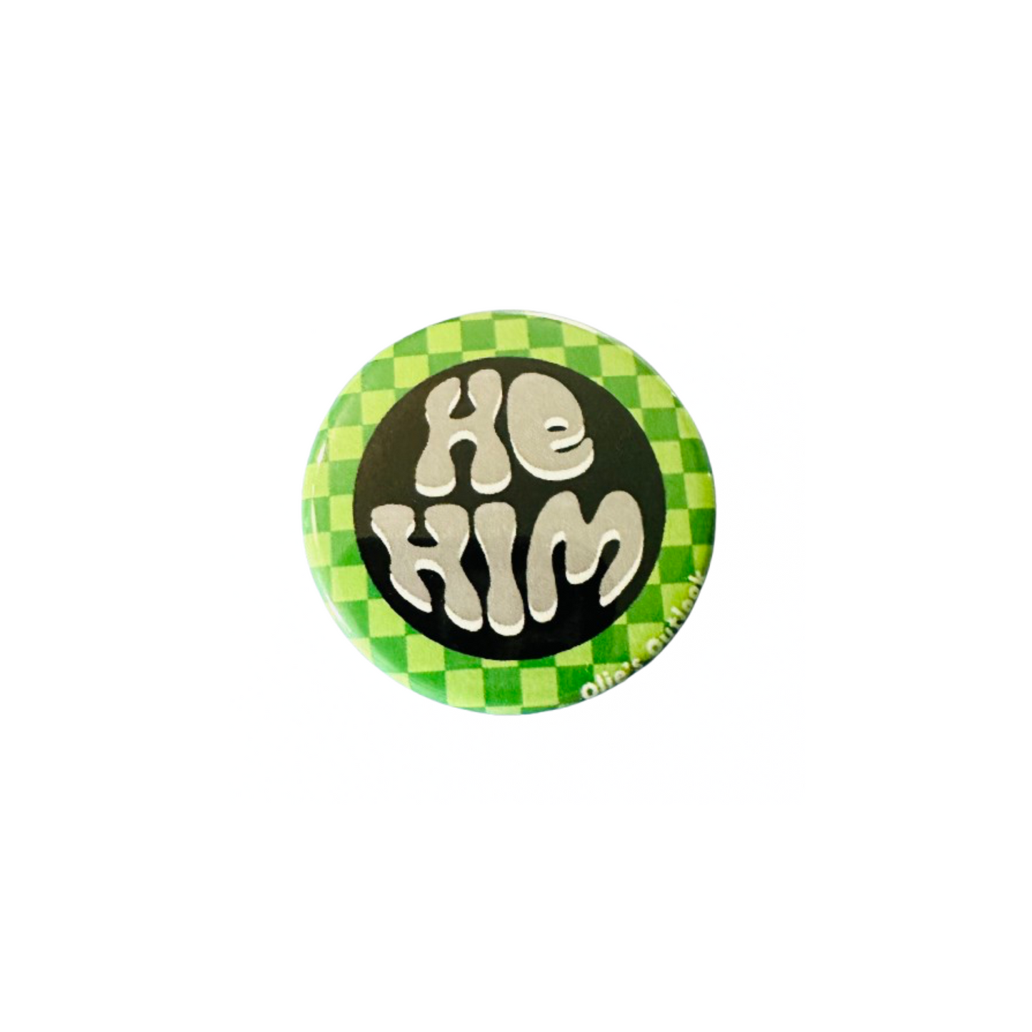 Retro Pronoun Pin