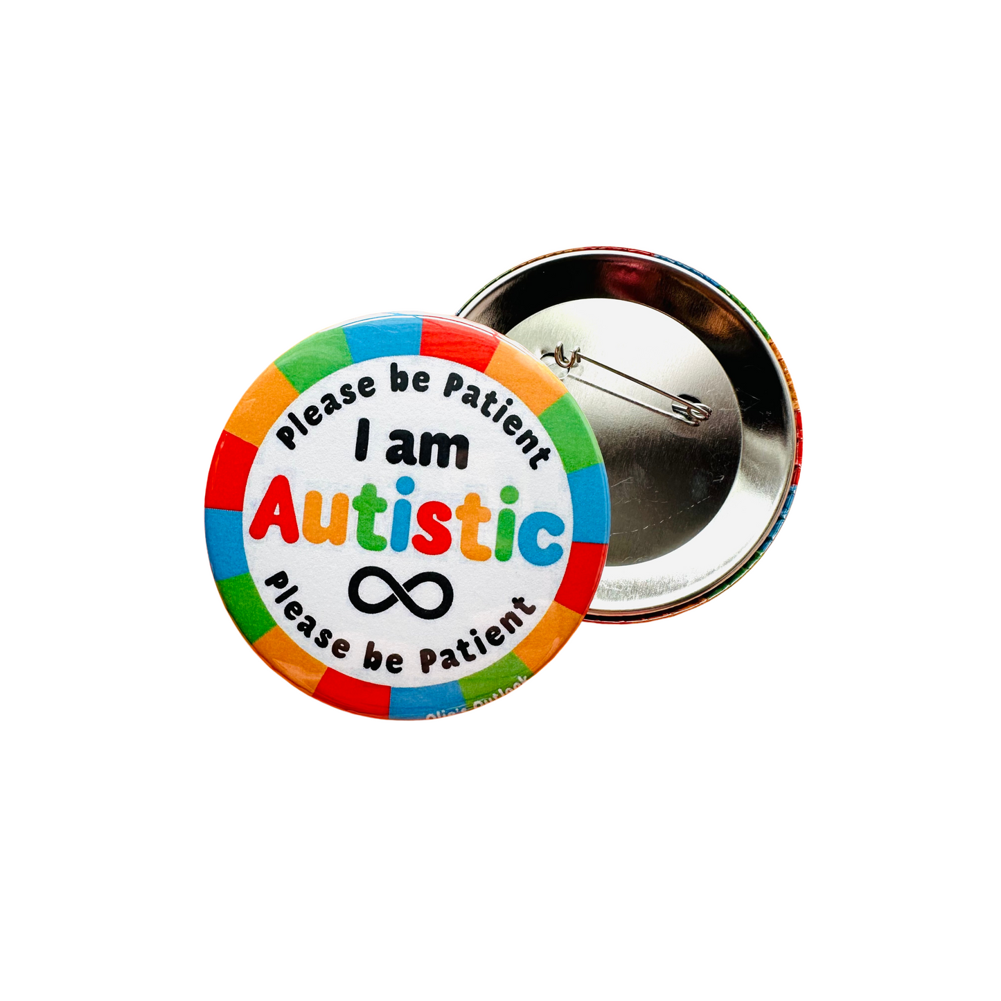Please Be Patient Autism Button