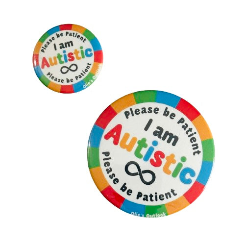 Please Be Patient Autism Button