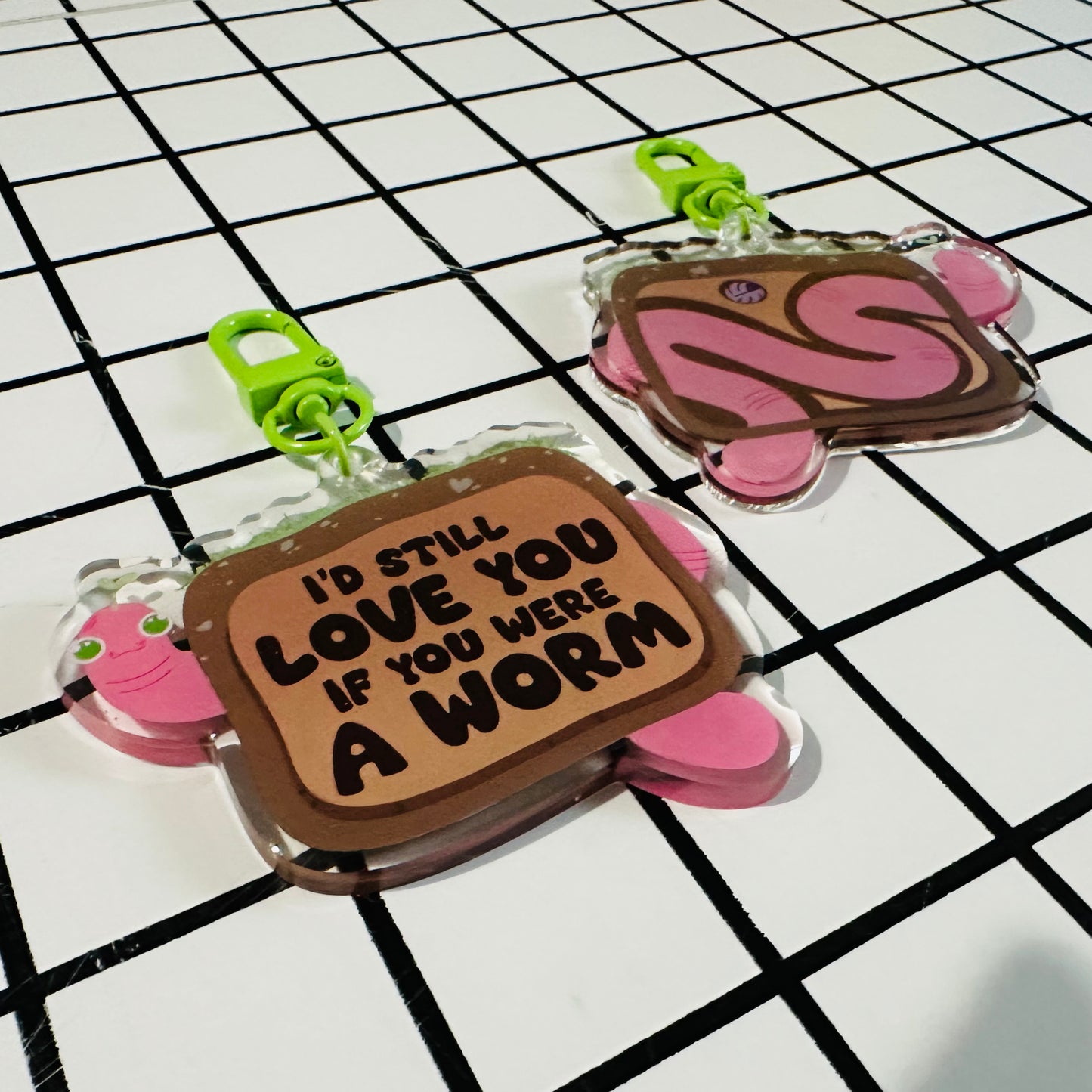 Lovely Worm Keychain