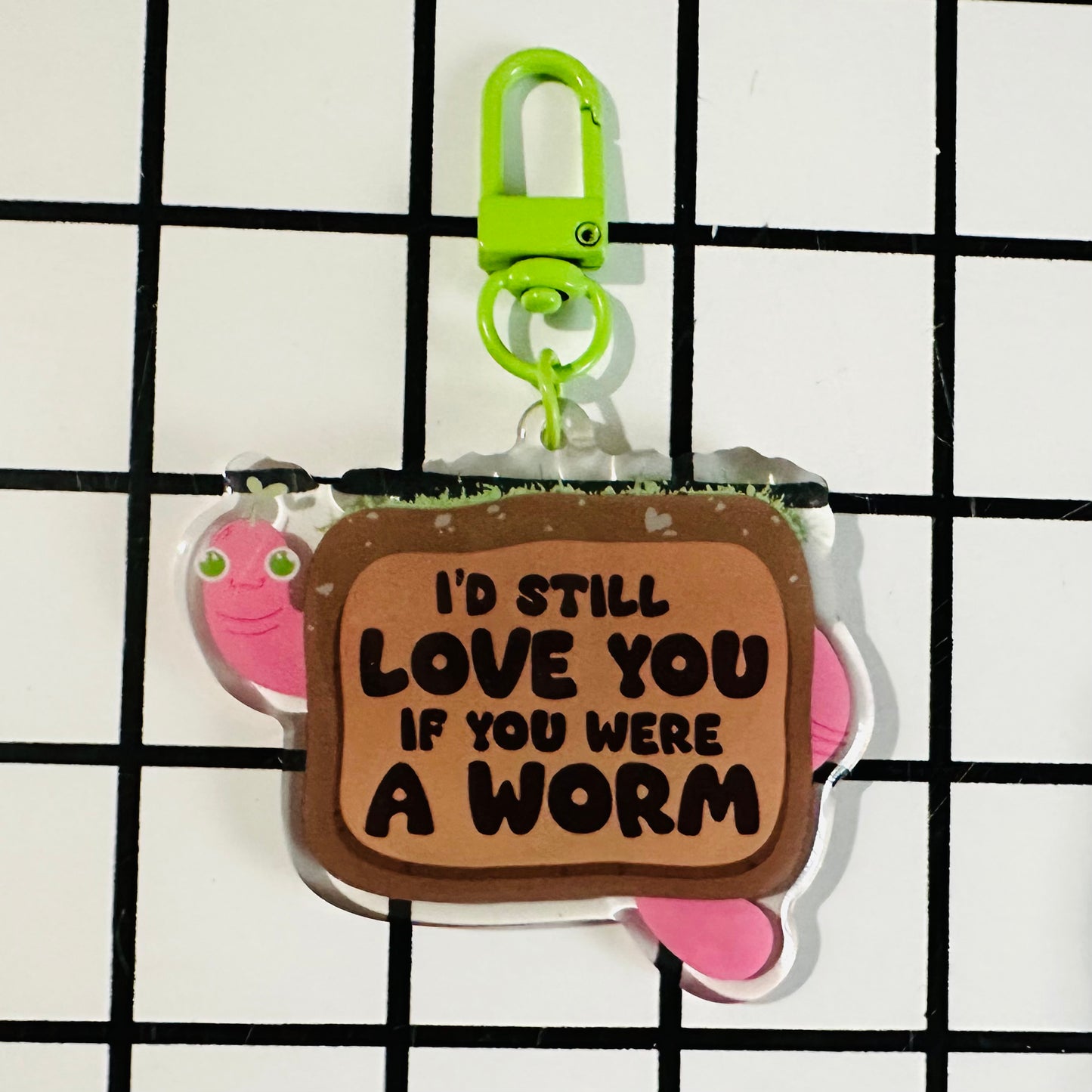 Lovely Worm Keychain